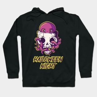 Halloween Octopus on Skull Gift Hoodie